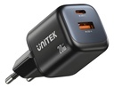 Cargador De Pared 20W Dual-Port USB-C USB-A Gan