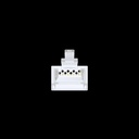 Conector Rj45 Cat6 Macho Pasante Enchapado En Oro