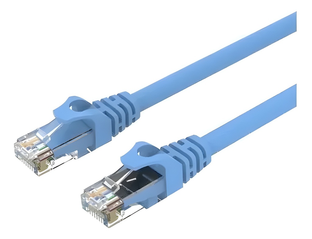 Cable Utp Cat6 Interior 2m Cobre Azul