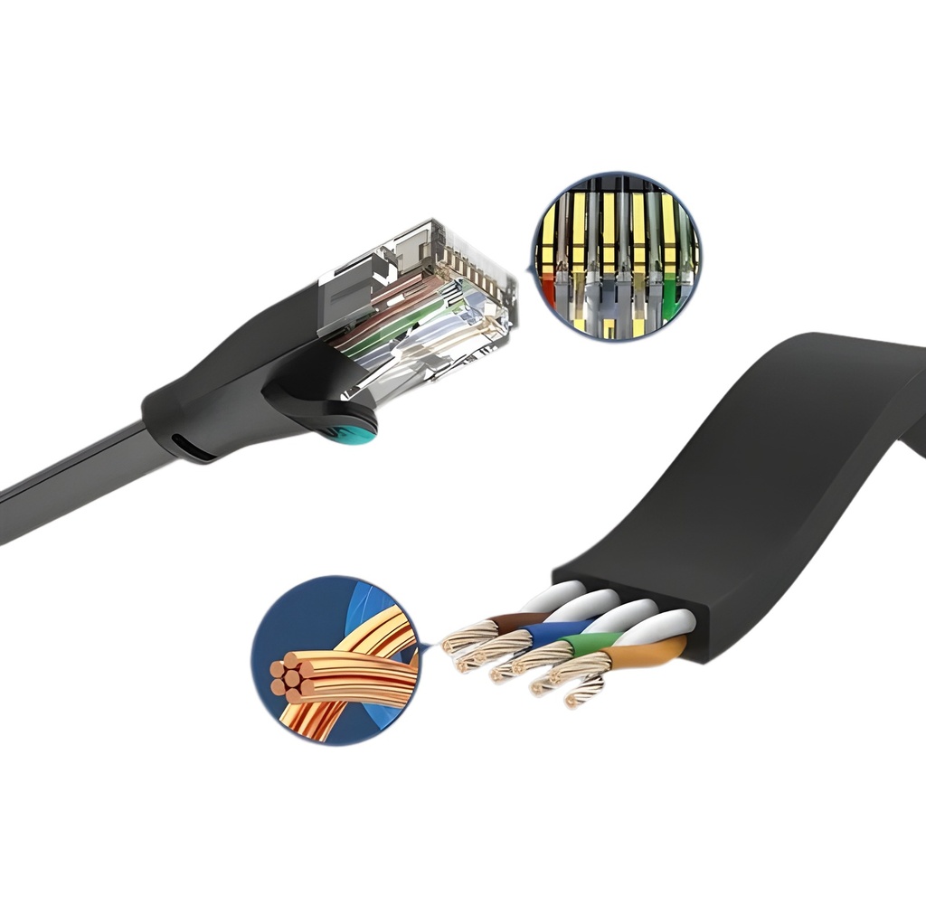 Patch Cord Interior Cable 5m Utp Negro