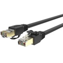 Cable Utp Cat7 Interior 3m Sftp Cobre Negro