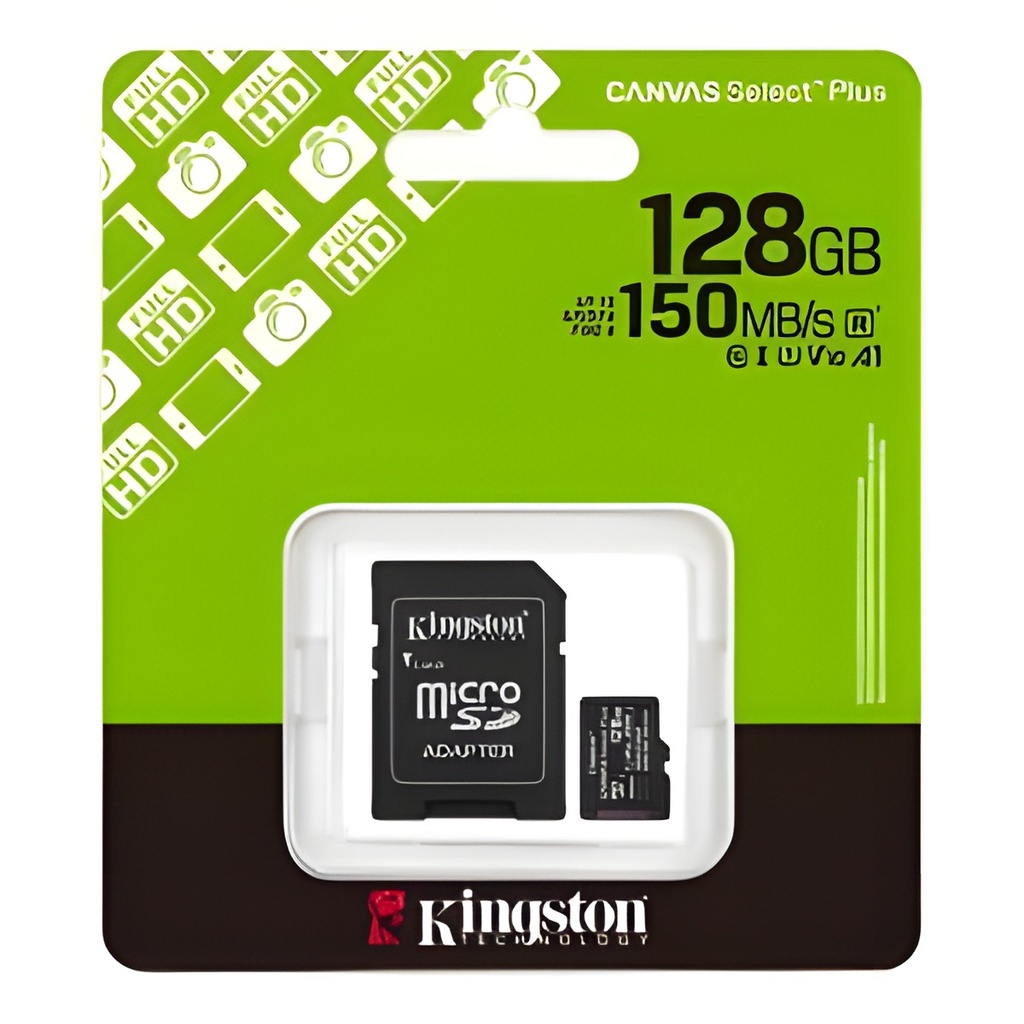 Memoria microSD 128GB Clase 10 Uhs-I