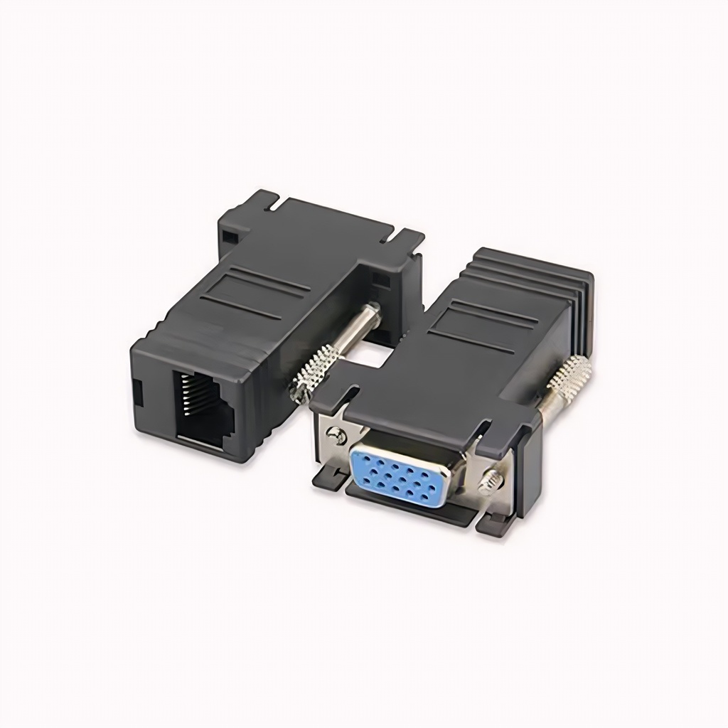 Adaptador De Video VGA Macho A Rj45 Hembra
