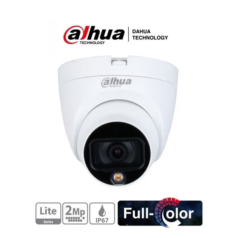 Cámara Domo IP 1080p 2.8mm Exterior Infrarroja 20m IP67 FullColor
