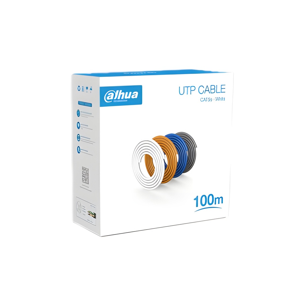 Cable Utp Cat5e Interior 100% Cobre 100m Bobina
