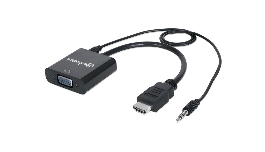 Adaptador De Video VGA Macho A HDMI Hembra Audio