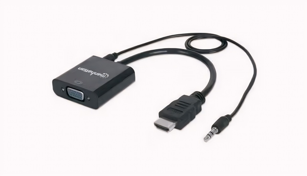 Adaptador De Video VGA Macho A HDMI Hembra Audio
