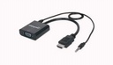 Adaptador De Video VGA Macho A HDMI Hembra Audio