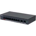 Cámara IP Switch Gestionable Layer2 Con 8 Puertos Rj-45 Gigabit PoE 2 Sfp