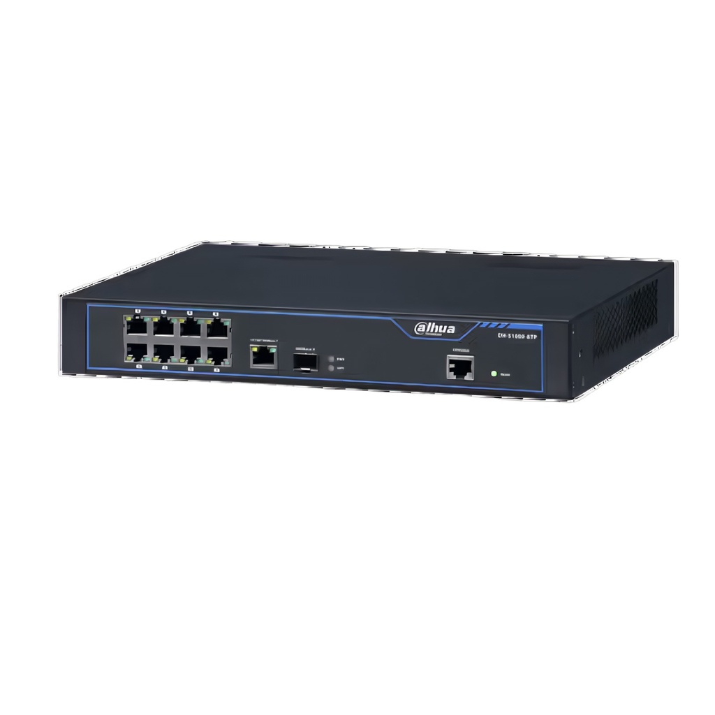 Switch PoE Industrial 8 Puertos 60W Hi-PoE IEEE802.3af/at
