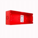 Caja De Montaje Anunciador Metal Rojo