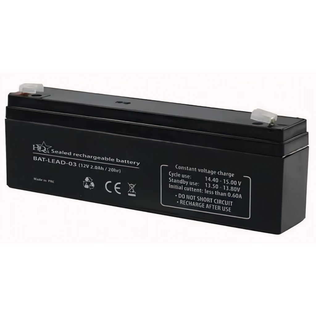 Batería Recargable 12V 2.3Ah Negro