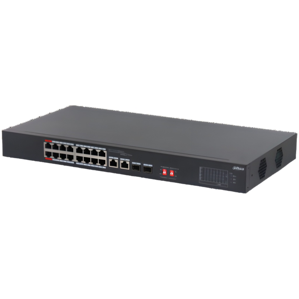 Switch De Escritorio 18 Puertos Gigabit PoE+ 16 Puertos 240W