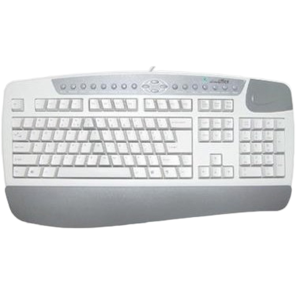Teclado Multimedia PS/2 Blanco USB-A