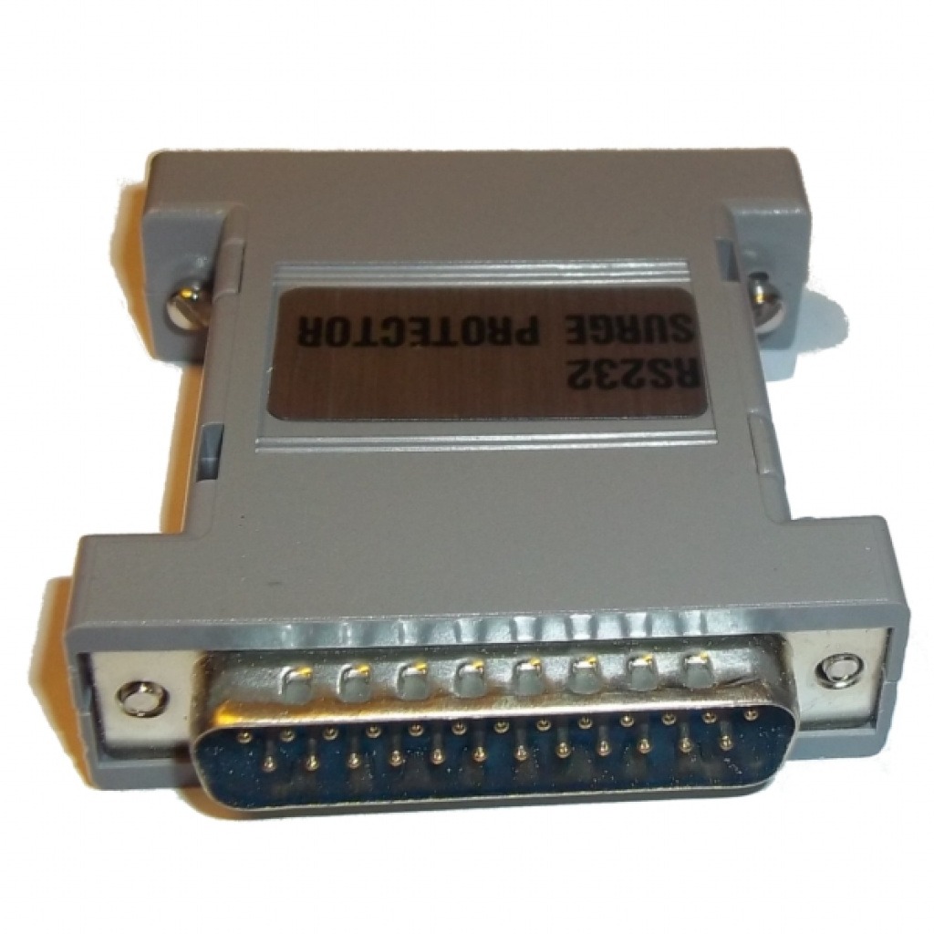 Adaptador Db9 Macho A Db25 Macho Con Protector De Sobretensión