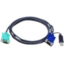 Cable Kvm USB/VGA 5m