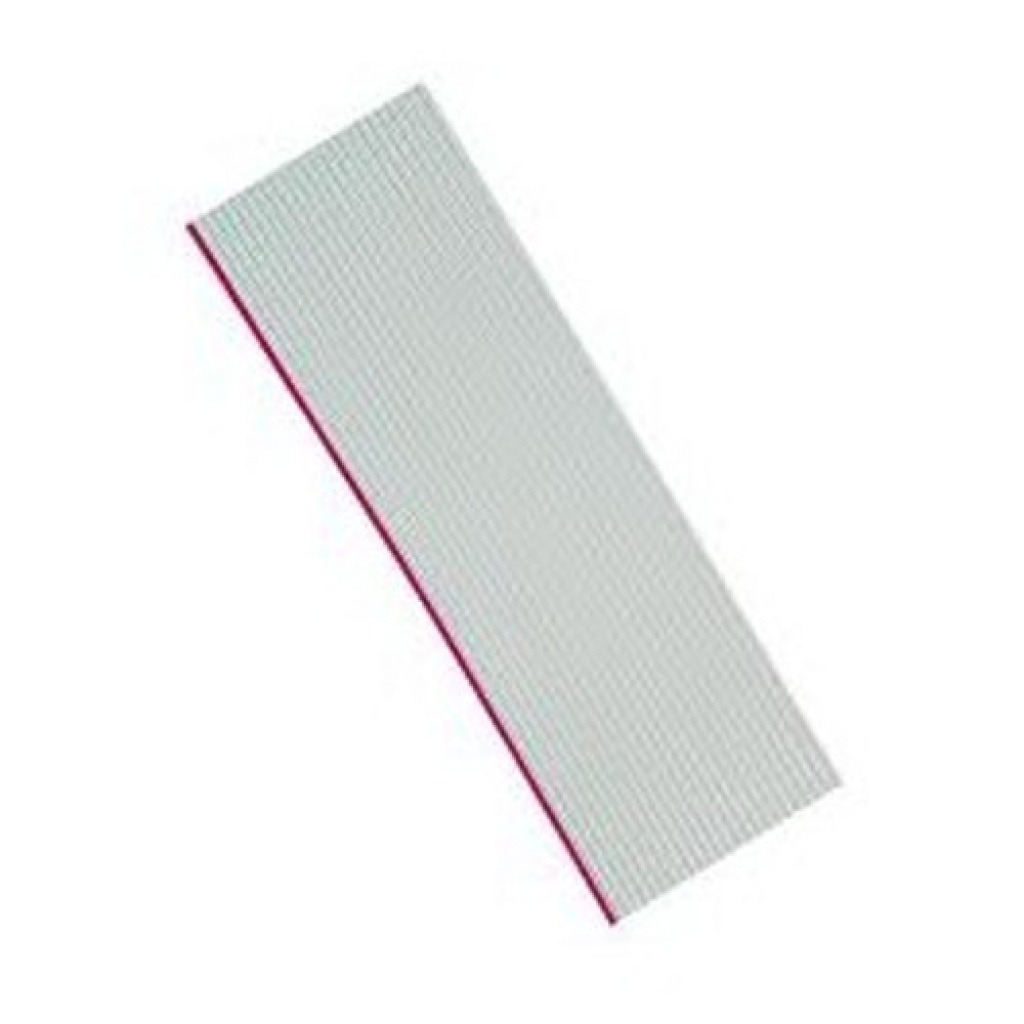 Cable Flat 40 Hilos Blanco Con Detalles Rojos