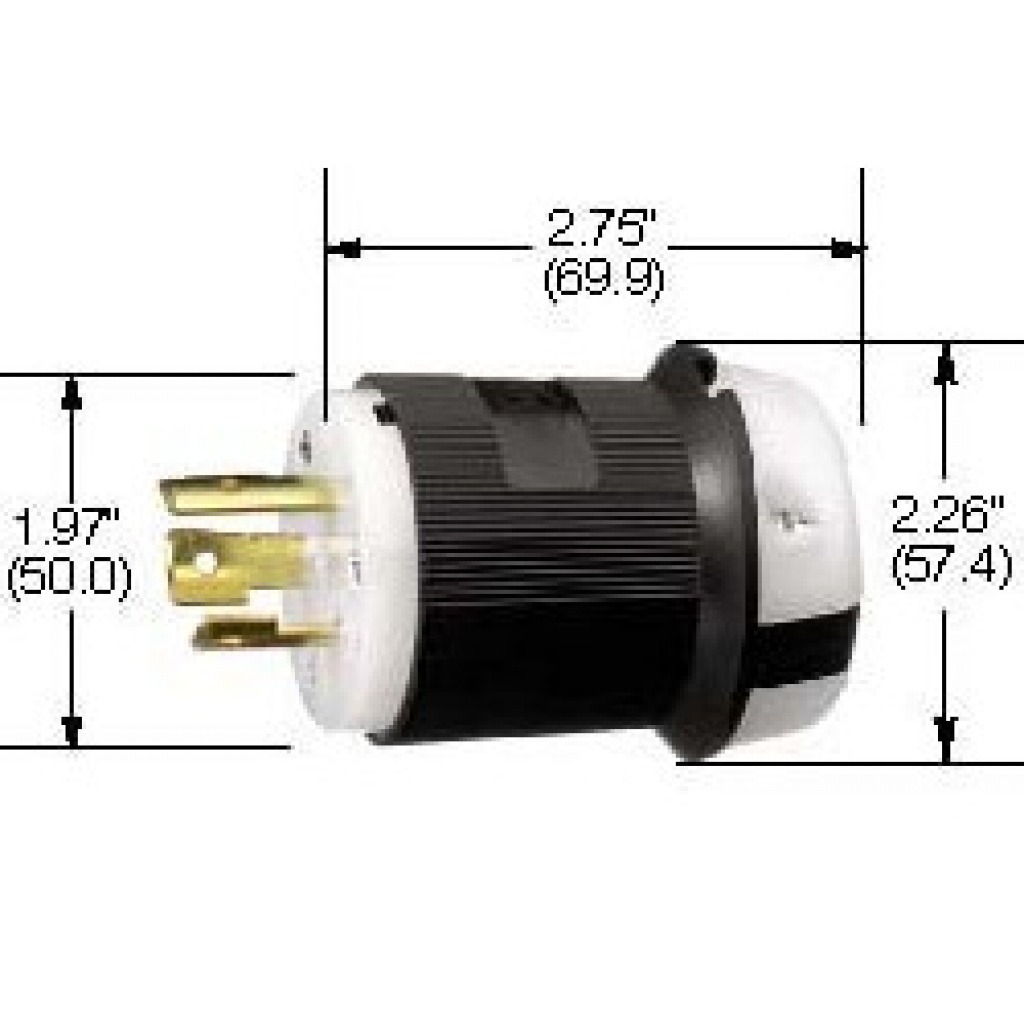 Conector Nacional Macho 20A 250V