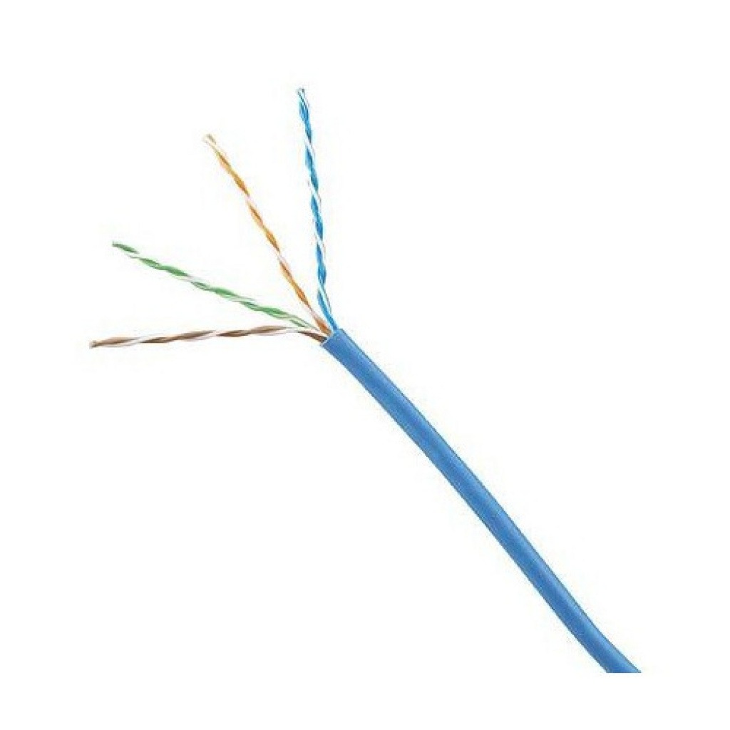 Cable Utp Cat5e Interior 305m Caja Cobre Azul PVC