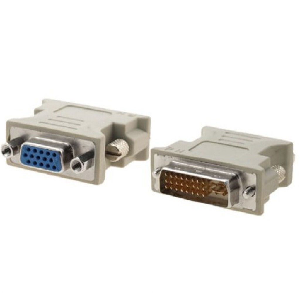 Adaptador De Video Dvi-I Macho A VGA Hembra