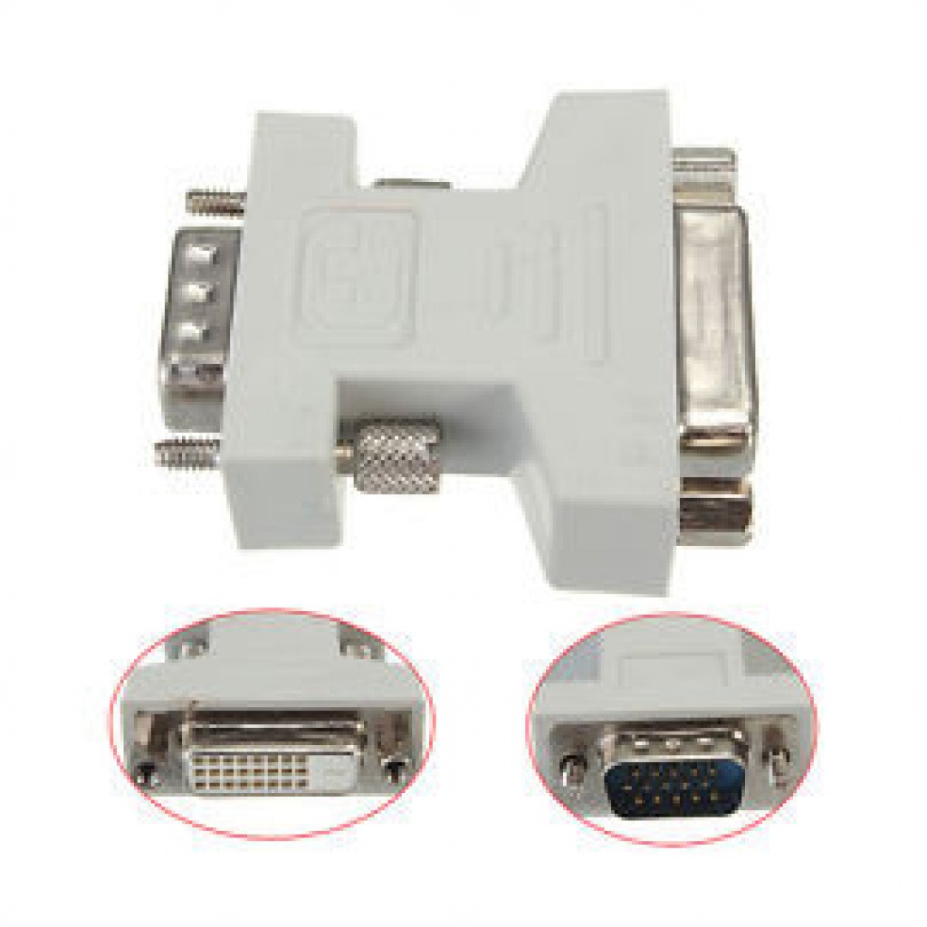 Adaptador De Video Dvi-D Macho A VGA Hembra