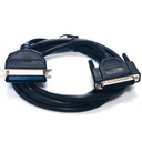 Cable Db25 Macho A Centrónic Paralelo Negro