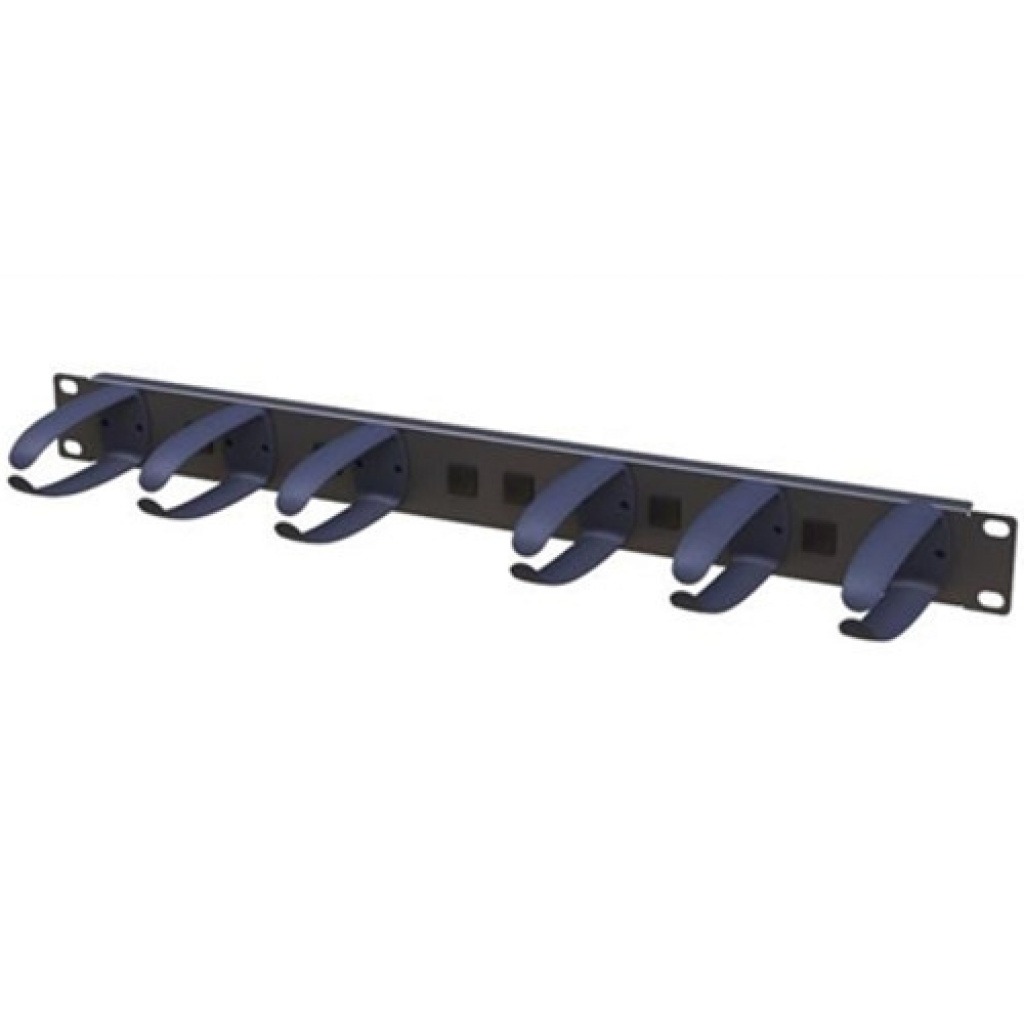 Organizador De Cables Vertical 1U Metal Con Tapa