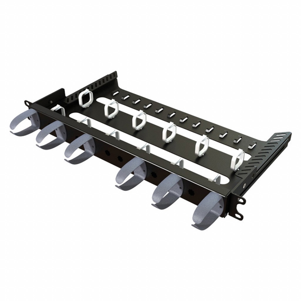 Organizador De Cable 1RU Negro