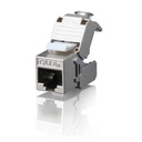 Conector Rj45 Cat6a Macho Enchapado En Oro Pasante