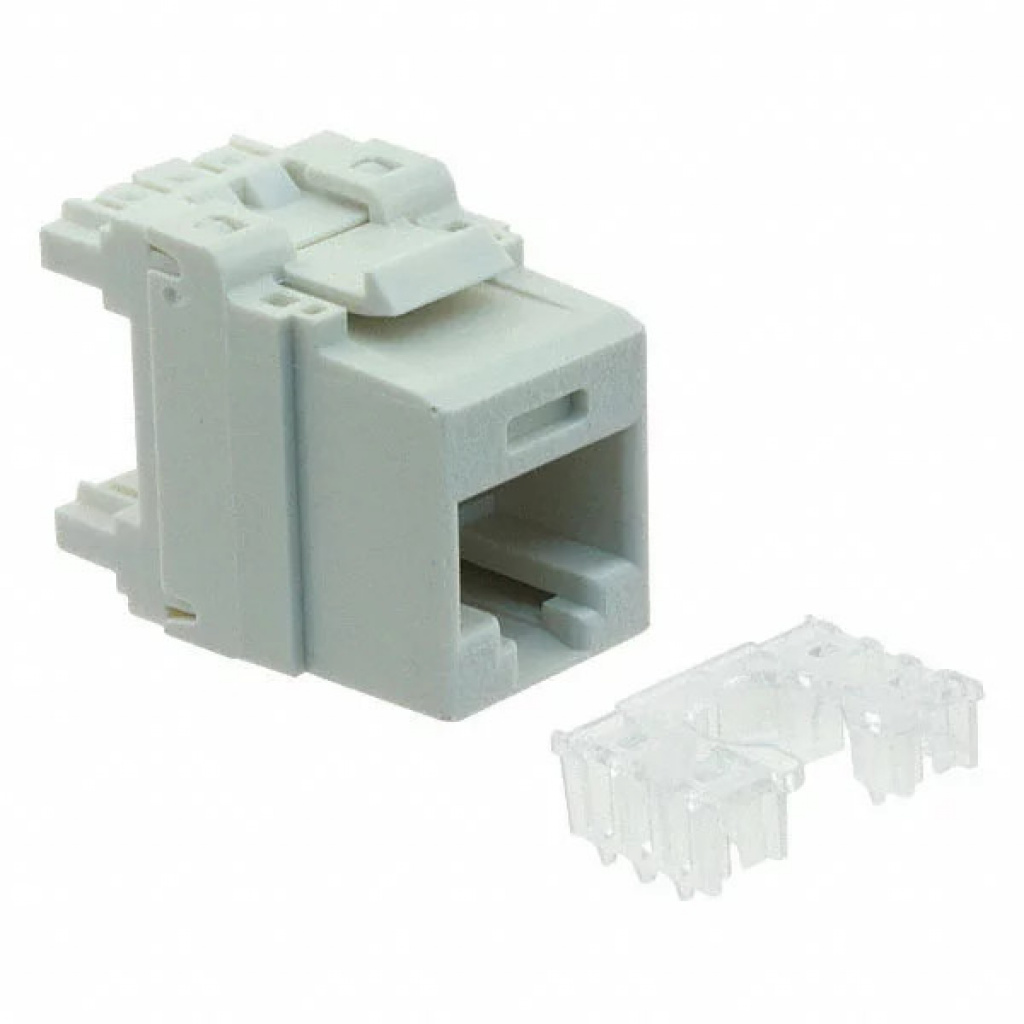 Conector Rj45 Cat6 Macho Enchapado En Oro Pasante