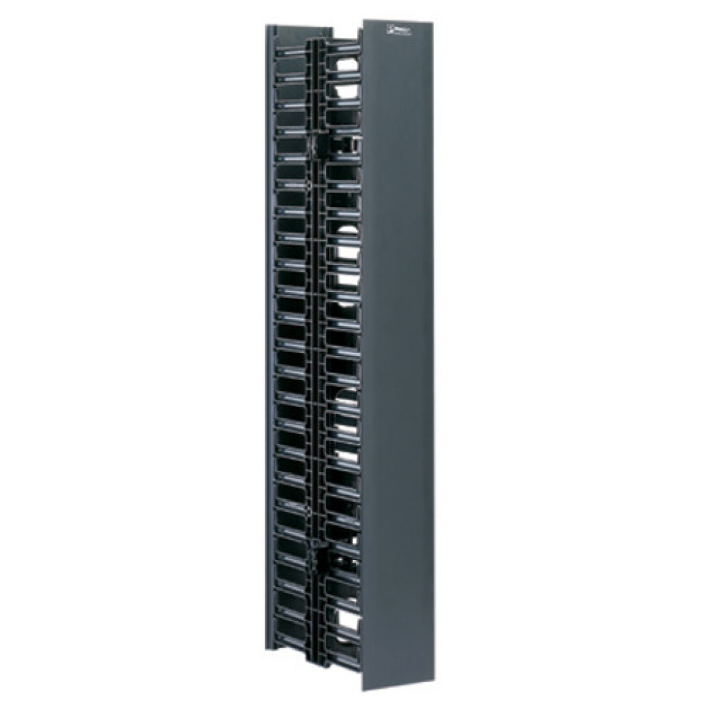 Organizador De Cables Vertical 22U Con Tapa Metal