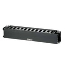 Organizador De Cables Vertical 2U Metal Con Tapa