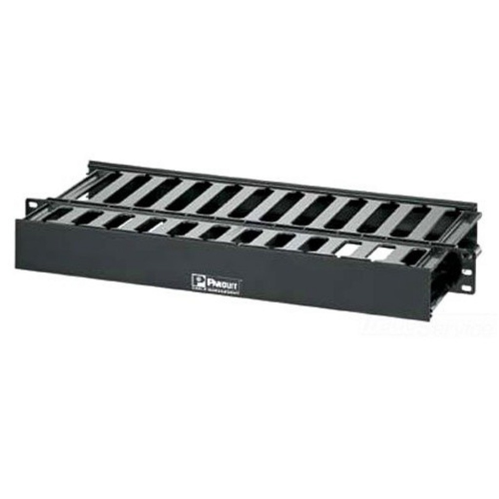 Organizador De Cables Vertical 1U Metal Con Tapa