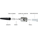 Conector De Fibra Óptica St 3mm Con Protector