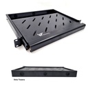 Bandeja De Rack Extraíble 24cm Negro