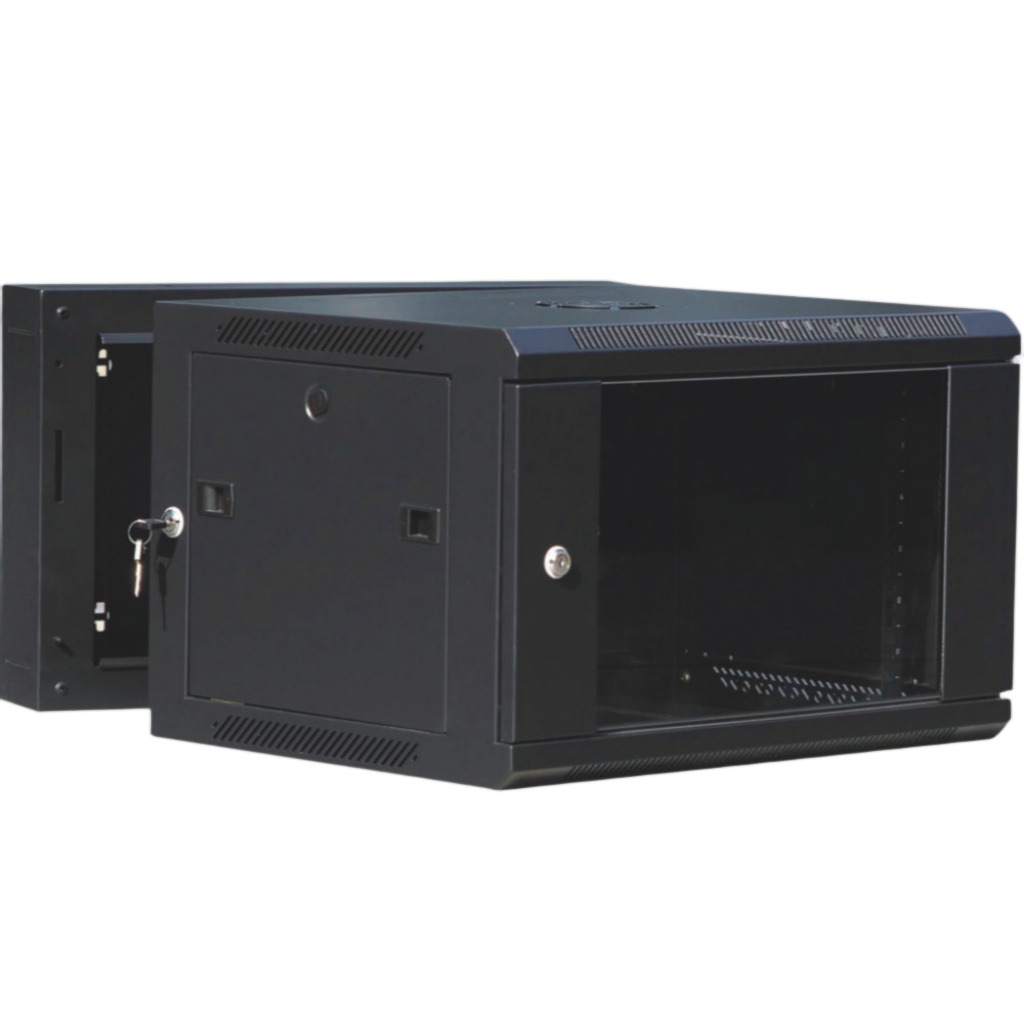 Rack 6U Pivotante Con PDU 6 Tomas Schuko