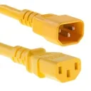 Cable De Alimentación C13/C14 3x0.75mm² 6ft Amarillo