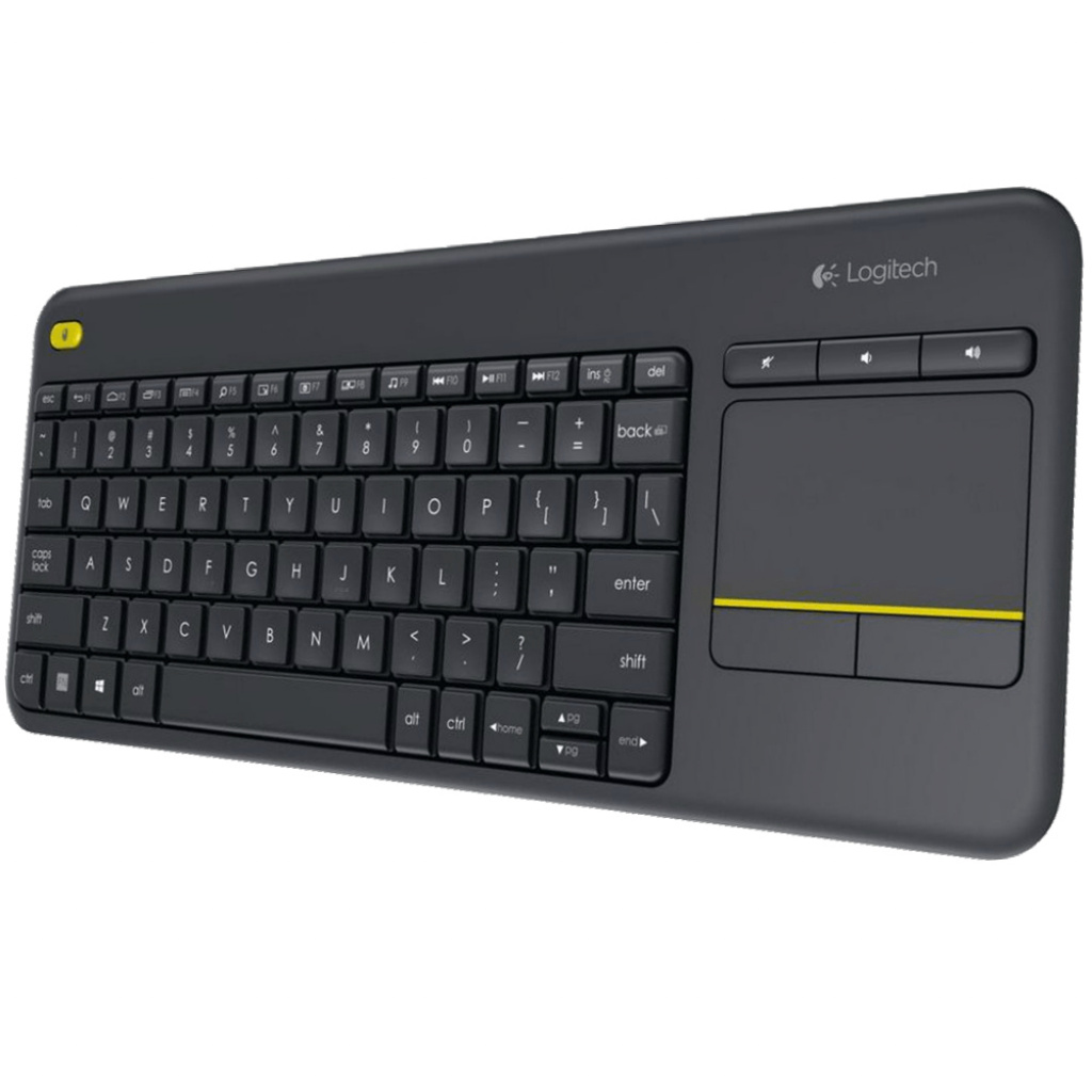 Teclado Inalámbrico Con Touchpad Negro