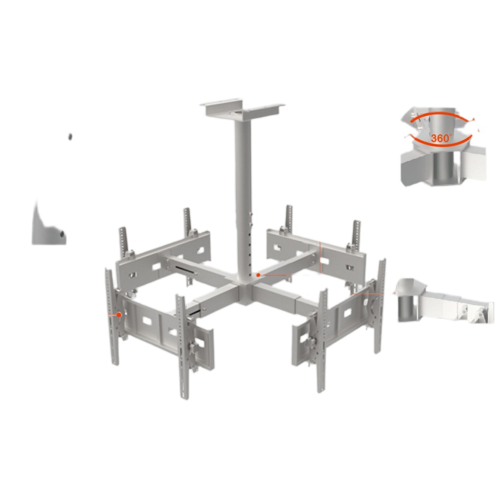 Soporte De Pared Para TV 600x400mm 160Kg Cuádruple