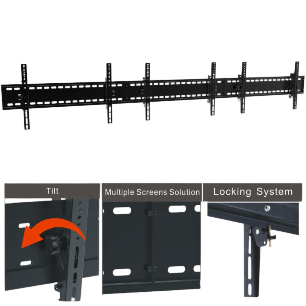 Soporte De Pared Para TV Triple 60" 800x400 120Kg