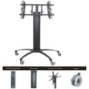 SOPORTE (MEDIA ALTURA) DE 32" A 55" C/ RUEDAS 600X400 60K