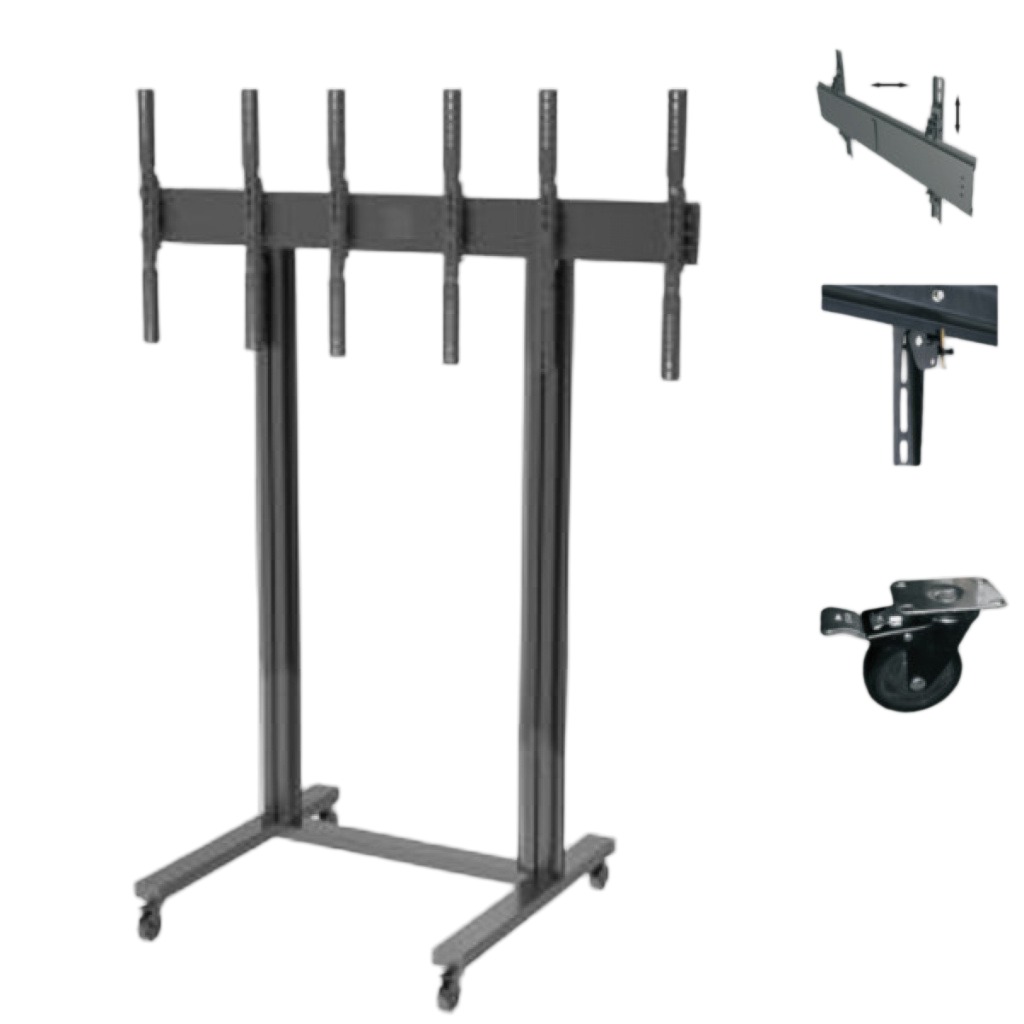Soporte De Piso Para TV 55" Con Base 400x800