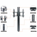 Soporte Para Pantalla 30-60" 800x400mm 60Kg