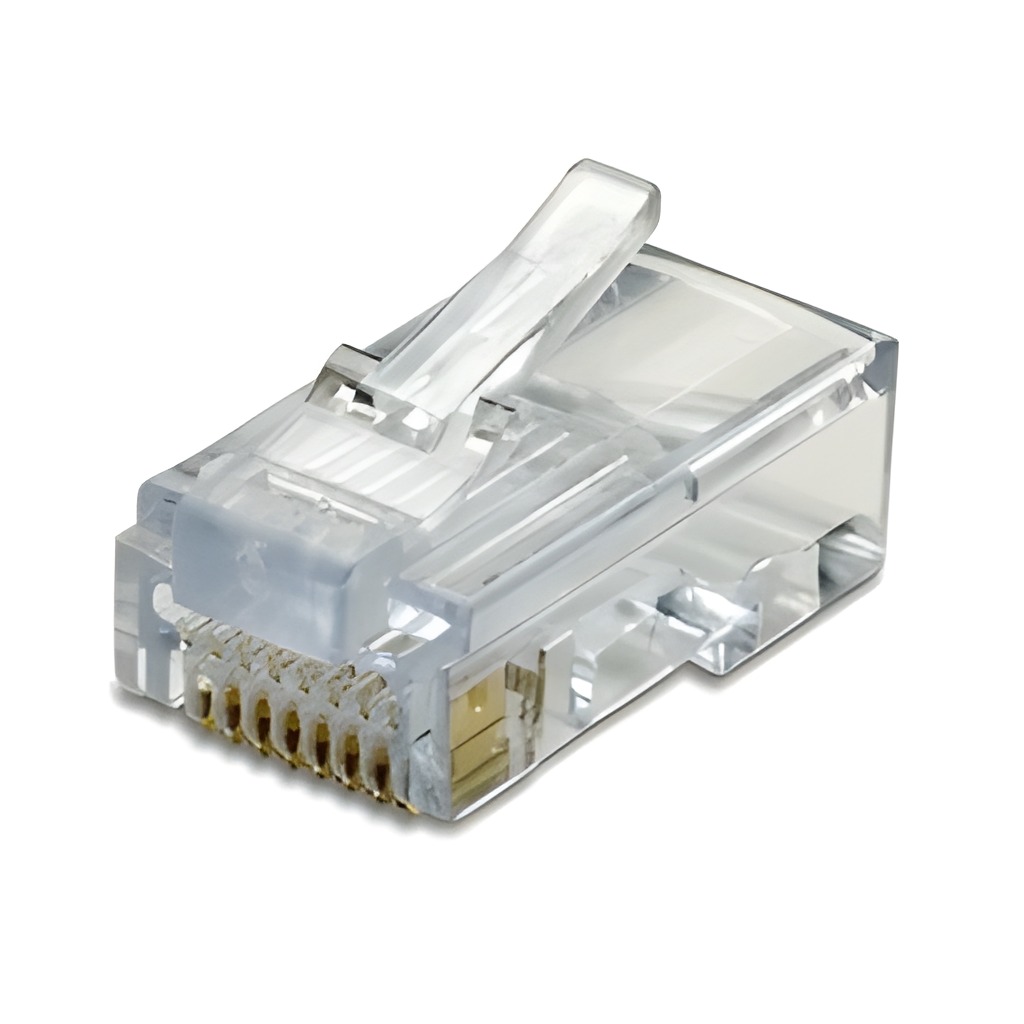 Conector Rj45 Cat6 Macho Enchapado En Oro Blindado