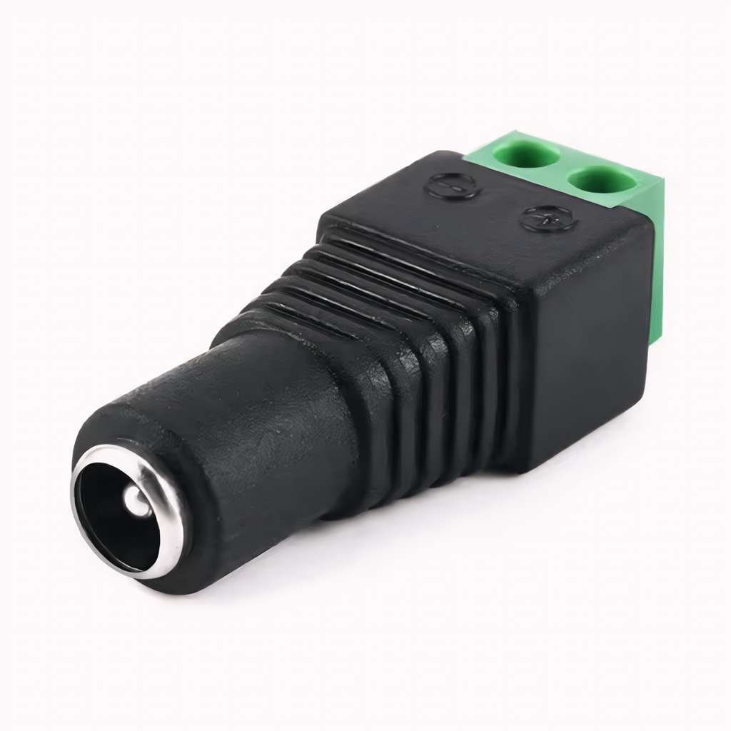 Conector De Corriente Nacional Hembra Grado A Negro
