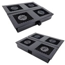 Bandeja De Rack Ajustable Con 4 Ventiladores