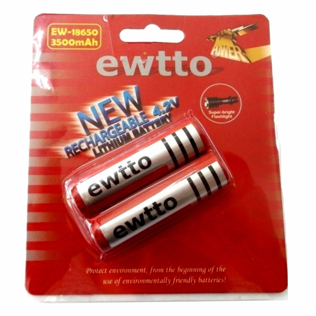 Batería Recargable 4.2V 3500mAh Pack De 2