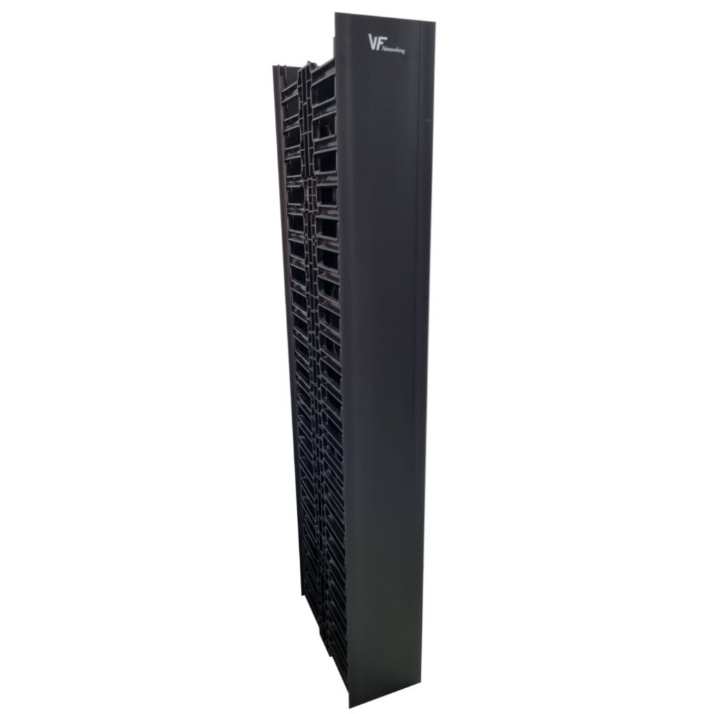 Organizador De Cables Vertical 22.5U Plástico Negro