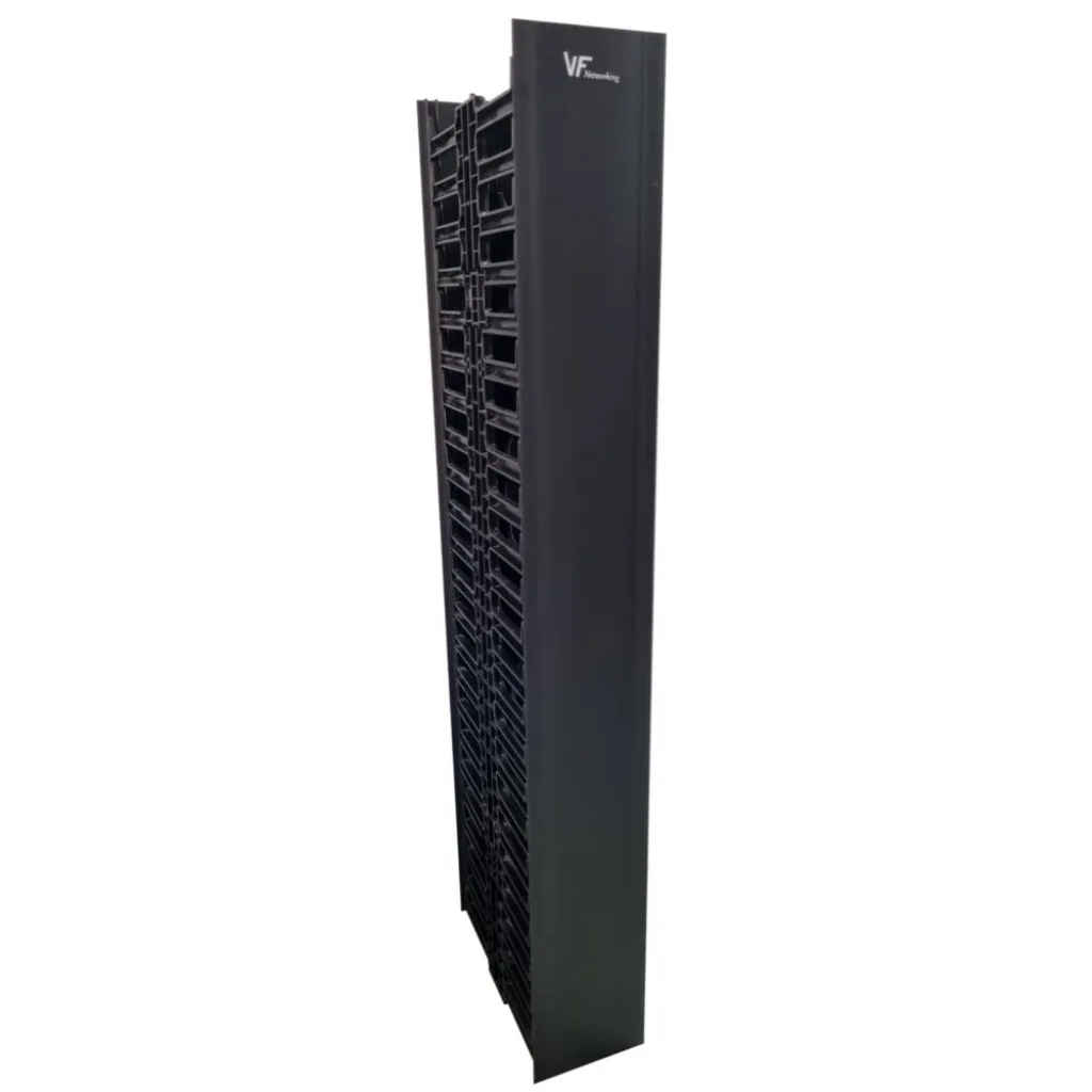 Organizador De Cables Vertical 22.5U Plástico Negro