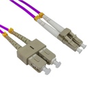 Patch Cord Fibra Óptica Multimodo Om4 SC/LC Upc 50/125 50M Lszh